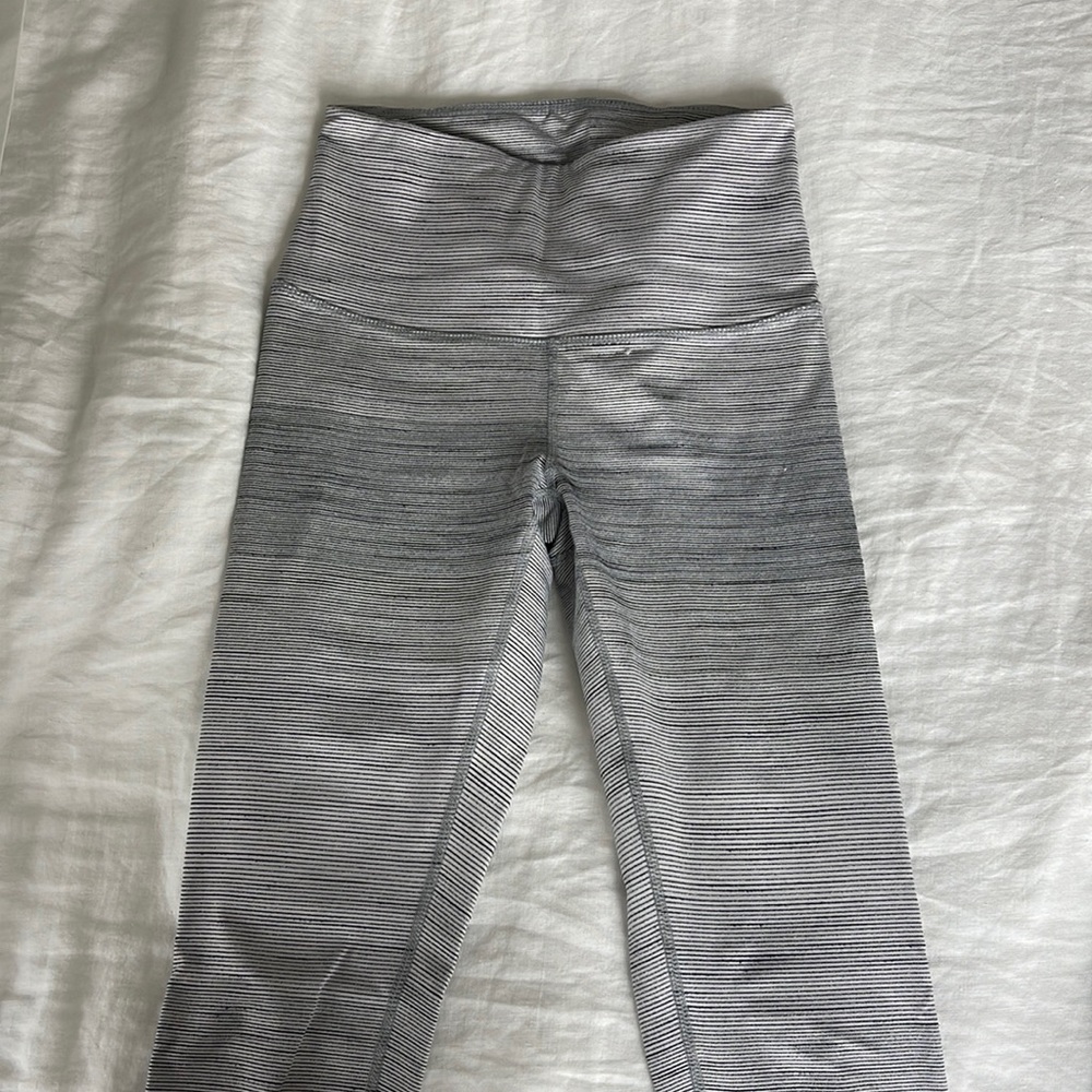 Zella High-waisted striped leggings